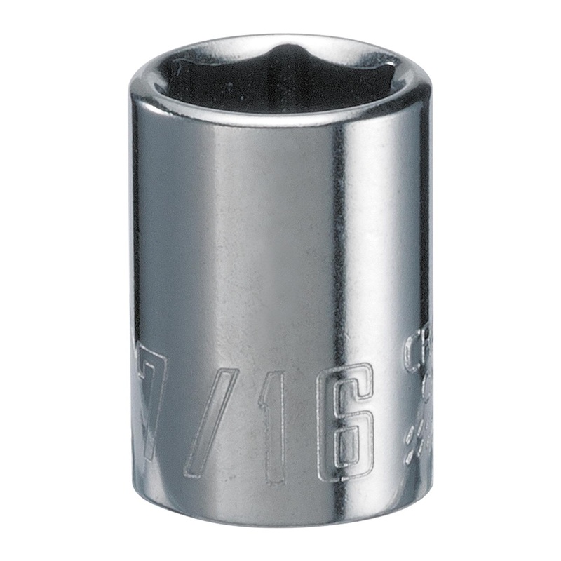 Craftsman 7/16 in. SAE 6 Point Shallow Socket – 1/4 in. Drive