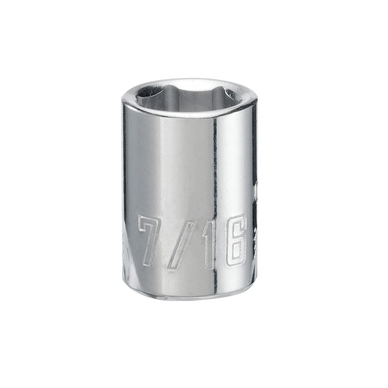 Craftsman 7/16 in. SAE 6-Point Shallow Socket, 3/8 in. Drive