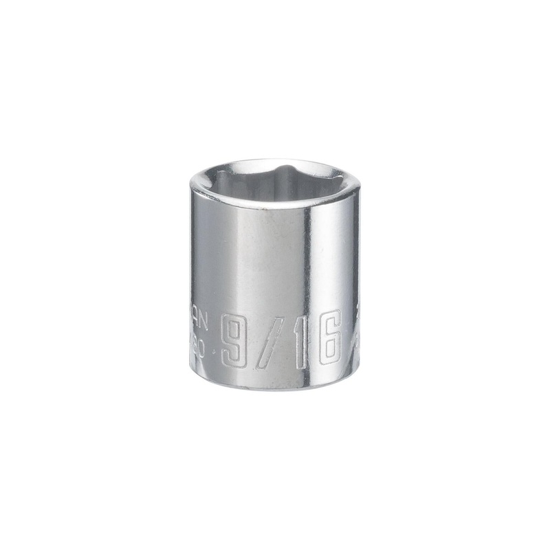 Craftsman 9/16 in. SAE 6 Point Shallow Socket – 1/4 in. Drive