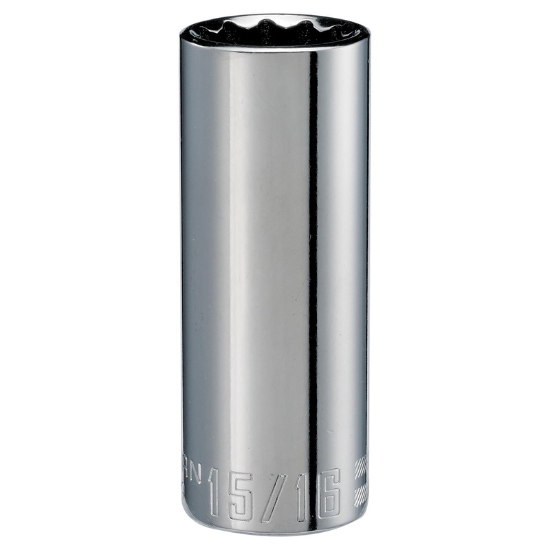 Craftsman SAE 12 Point Deep Socket, 15/16 in. X 1/2 in. Drive