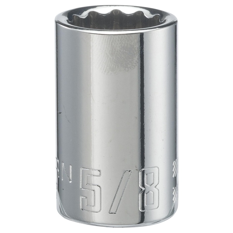 Craftsman SAE 12 Point Shallow Socket – 5/8 in. X 1/2 in. Drive