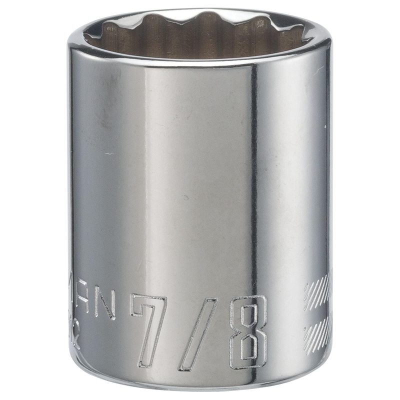 Craftsman SAE 12 Point Socket, 7/8 in. X 1/2 in. Drive
