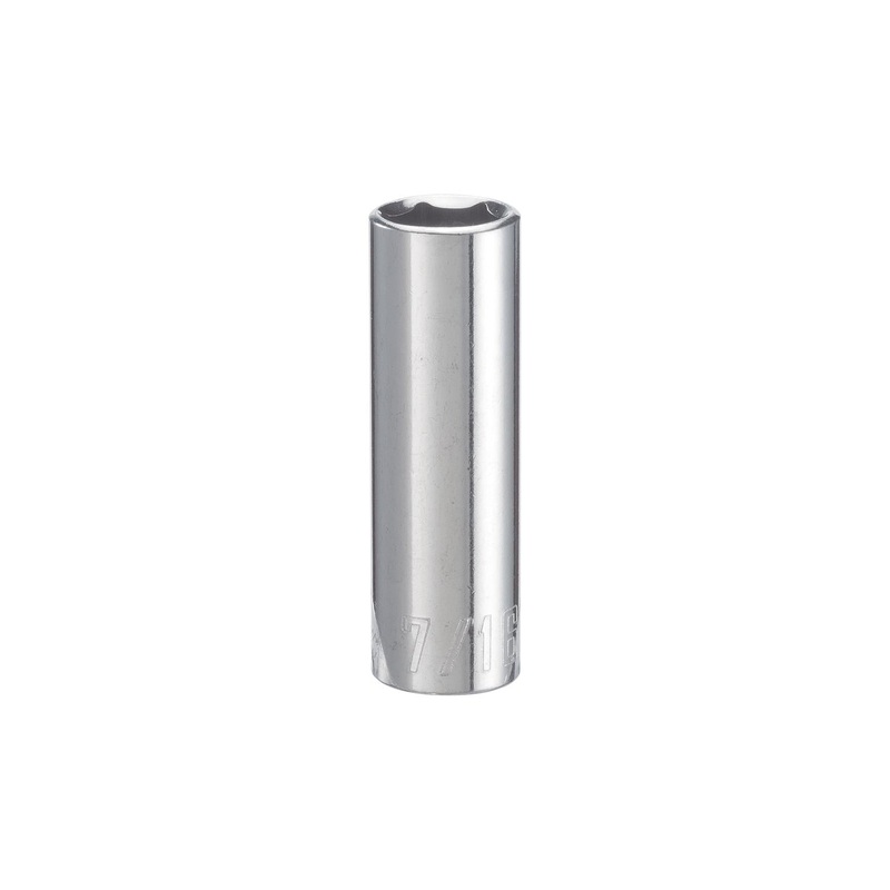 Craftsman SAE 6 Point Deep Socket, 7/16 in. X 1/4 in. Drive