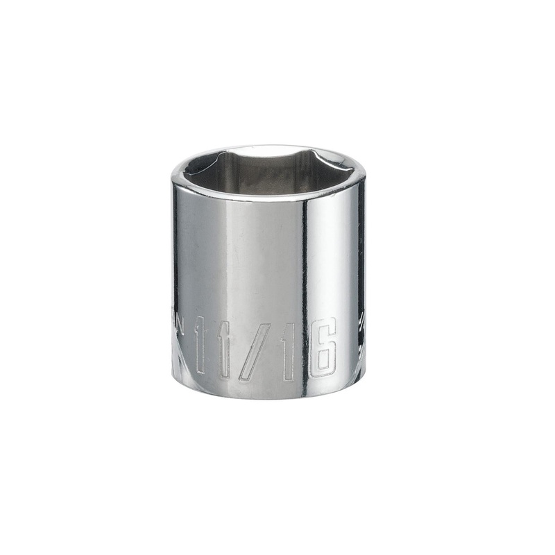 Craftsman SAE 6 Point Shallow Socket – 11/16 in. X 3/8 in. Drive