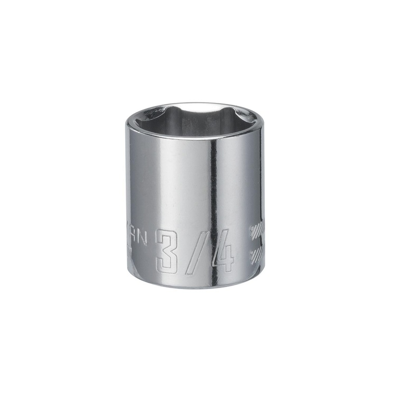 Craftsman SAE 6 Point Shallow Socket – 3/4 in. X 3/8 in. Drive