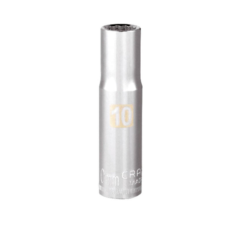 Craftsman 10 mm SAE 12 Point Deep Socket – Polished Chrome