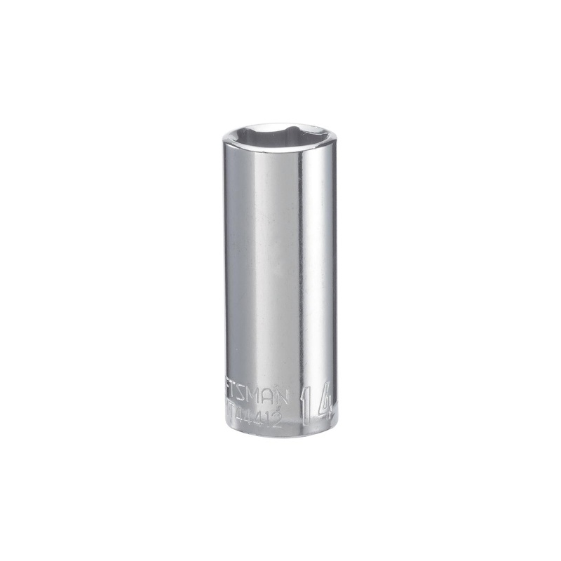 Craftsman 14mm Metric Deep Socket – 1/4 in. Drive, 6 Point