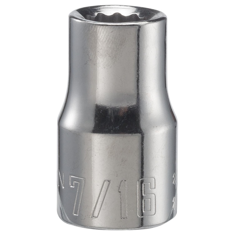 Craftsman 7/16 in. SAE 12 Point Shallow Socket – 1/2 in. Drive