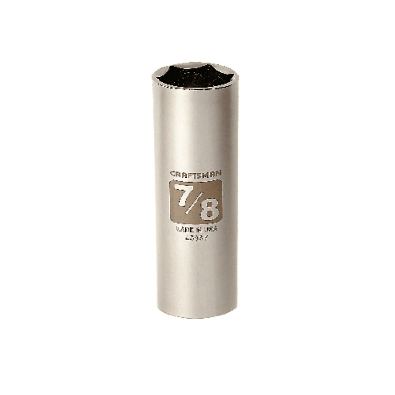 Craftsman 7/8 in. SAE 6 Point Deep Socket, 1/2 in. Drive