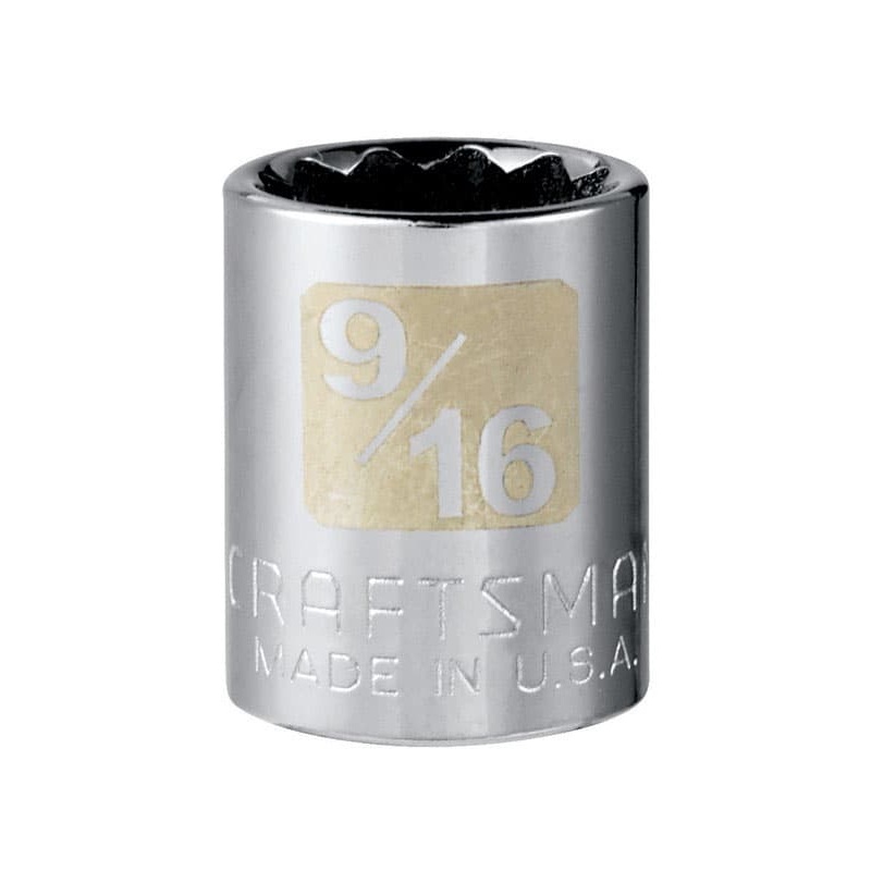 Craftsman 9/16 in. SAE 12 Point Standard Socket