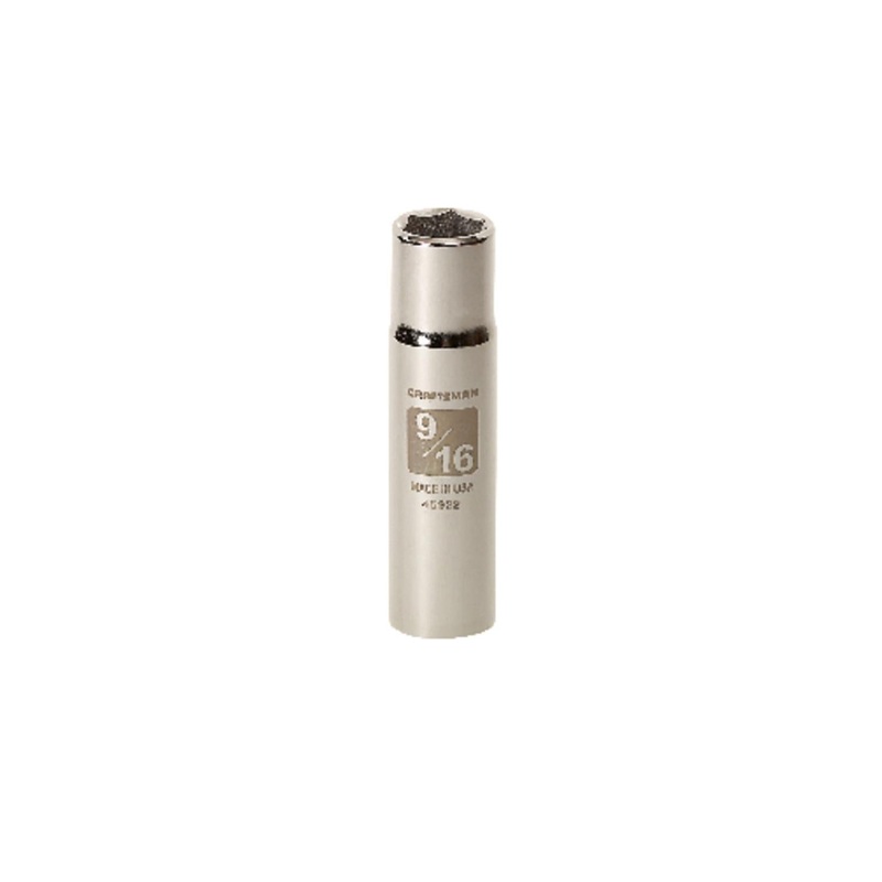 Craftsman 9/16 in. SAE 6 Point Deep Socket, 1/2 in. Drive