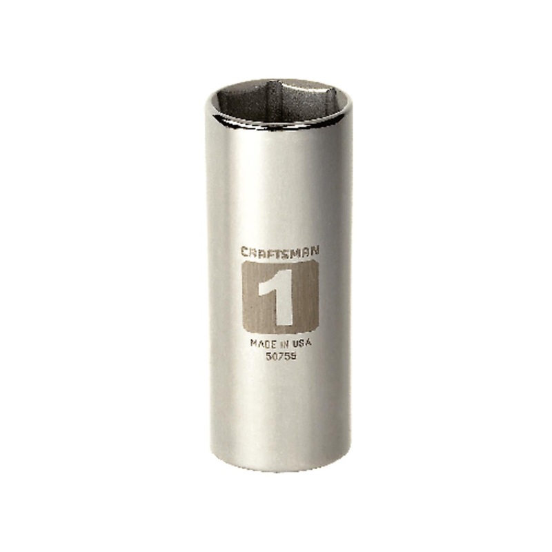 Craftsman SAE 6 Point Deep Socket, 1 in. X 1/2 in. Drive