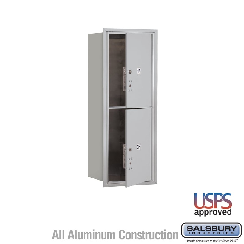 10 Door High Recessed Mounted Parcel Locker with USPS Access