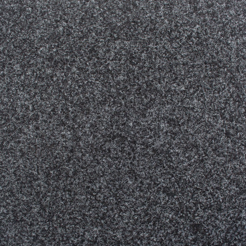 Anthracite Black Contract Velour Gel Back Loop Carpet