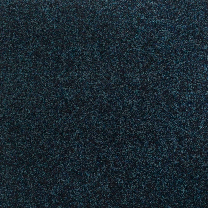 Blue Contract Velour Gel Back Loop Carpet