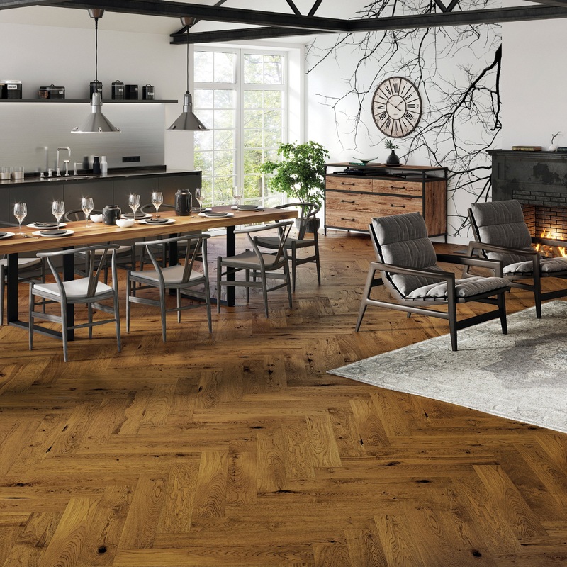 AR8456F Ashton & Rose Borwick – Floating Herringbone (Brown Sugar)