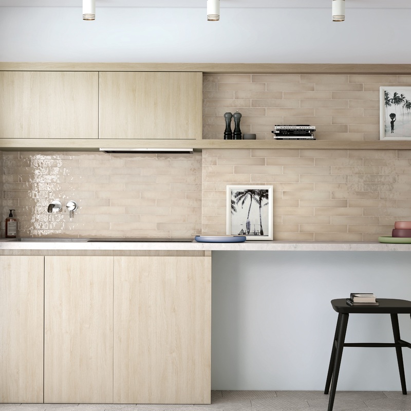Manacor Argile Beige Metro Subway Decor Tile