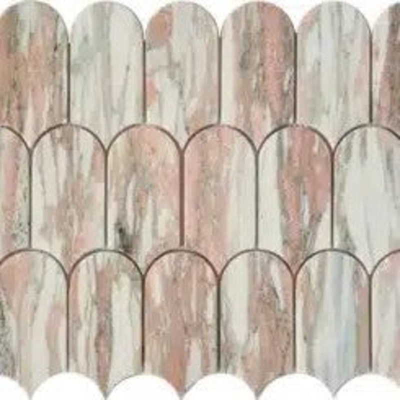 3044 Norwegian Red Natural Stone Mosaic Decor Tiles