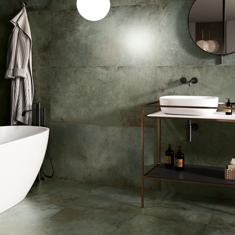 Alloy Mint Semi Polished Porcelain Decor Large Format Tile