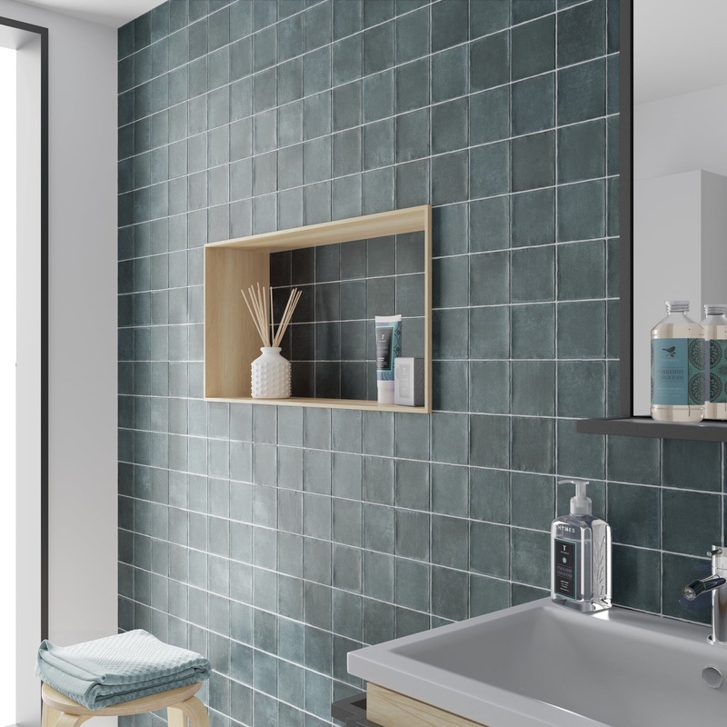 Argile Glacier Cuadrado Porcelain Decor Square Tile